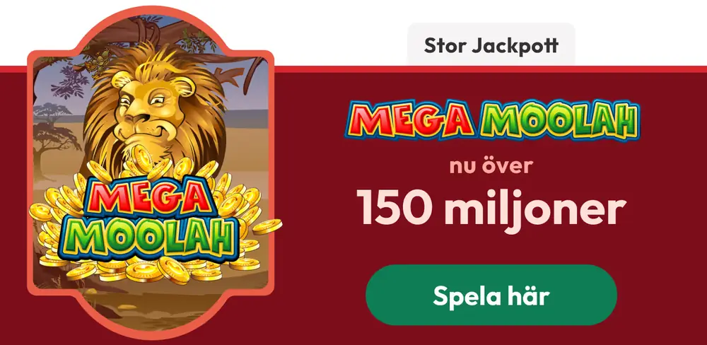 Mega Moolah jackpott hos Casinostugan